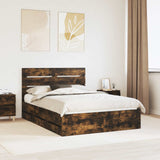 Struttura del letto con cassetto Rovere fumé 150 x 200 cm