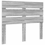 Letto con Contenitore con testiera Grigio Sonoma 120 x 200 cm