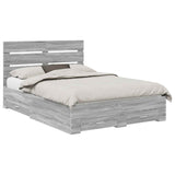 Struttura del letto con cassetto Grigio Sonoma 160 x 200 cm