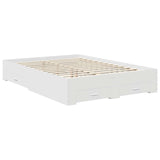 Struttura del letto Bianco 140 x 190 cm Legno truciolato