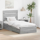 Struttura del letto Grigio Sonoma 90 x 200 cm Legno truciolato