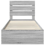 Struttura del letto Grigio Sonoma 90 x 200 cm Legno truciolato