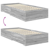 Struttura del letto Grigio Sonoma 90 x 200 cm Legno truciolato