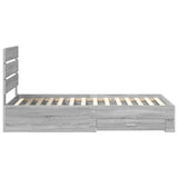 Struttura del letto Grigio Sonoma 90 x 200 cm Legno truciolato