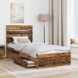 Struttura del letto Legno vecchio 90 x 190 cm Legno truciolato
