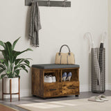Panca per ingresso Quercia Affumicata 60 x 38 x 46 cm