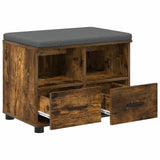 Panca per ingresso Quercia Affumicata 60 x 38 x 46 cm