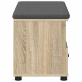 Panca per ingresso con cuscino Rovere Sonoma 80 x 38 x 46 cm