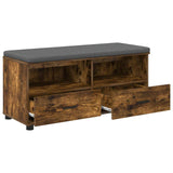 Panca per ingresso Quercia Affumicata 100 x 38 x 46 cm