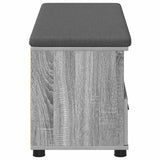 Panca per ingresso con cuscino Sonoma grigia 100 x 38 x 46 cm