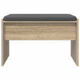 Panca per ingresso con cuscino Rovere Sonoma 63 x 38 x 40 cm