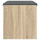 Panca per ingresso con cuscino Rovere Sonoma 63 x 38 x 40 cm
