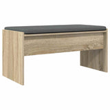 Panca per ingresso con cuscino Rovere Sonoma 83 x 38 x 40 cm