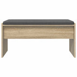 Panca per ingresso con cuscino Rovere Sonoma 83 x 38 x 40 cm