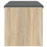 Panca per ingresso con cuscino Rovere Sonoma 83 x 38 x 40 cm