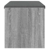 Panca per ingresso con cuscino Grigio Sonoma 83 x 38 x 40 cm