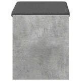 Panca per ingresso con cuscino Grigio Cemento 63 x 38 x 45 cm