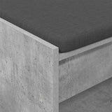 Panca per ingresso con cuscino Grigio Cemento 83 x 38 x 45 cm