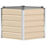 Fioriera Avorio 129 x 129 x 75 cm Acciaio