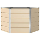 Fioriera Avorio 129 x 129 x 75 cm Acciaio