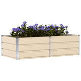Fioriera Avorio 160 x 80 x 45 cm Acciaio
