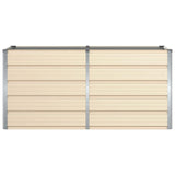 Fioriera Avorio 160 x 80 x 75 cm Acciaio
