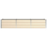 Fioriera Avorio 240 x 80 x 45 cm Acciaio