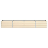 Fioriera Avorio 320 x 80 x 45 cm Acciaio