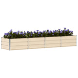Fioriera Avorio 320 x 80 x 45 cm Acciaio