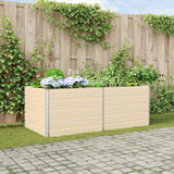 Fioriera Avorio 195 x 100 x 75 cm Acciaio zincato