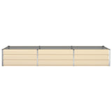 Fioriera Avorio 290 x 100 x 45 cm Acciaio zincato