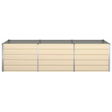 Fioriera Avorio 290 x 100 x 75 cm Acciaio zincato