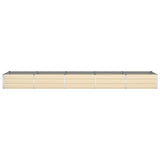 Fioriera Avorio 480 x 100 x 45 cm Acciaio zincato