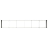 Fioriera Avorio 580 x 100 x 45 cm Acciaio zincato