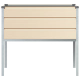 Fioriera Avorio 100 x 45 x 90 cm Acciaio zincato
