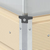 Fioriera Avorio 100 x 100 x 77 cm Acciaio zincato