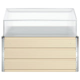 Fioriera Avorio 100 x 100 x 77 cm Acciaio zincato