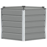 Fioriera Grigio chiaro 129 x 129 x 75 cm Acciaio