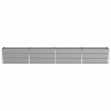 Fioriera Grigio chiaro 320 x 40 x 45 cm Acciaio