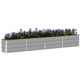 Fioriera Grigio chiaro 320 x 40 x 45 cm Acciaio