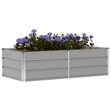 Fioriera Grigio chiaro 160 x 80 x 45 cm Acciaio