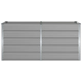 Fioriera Grigio chiaro 160 x 80 x 75 cm Acciaio