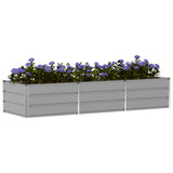 Fioriera Grigio chiaro 240 x 80 x 45 cm Acciaio
