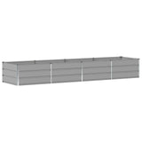 Fioriera Grigio chiaro 320 x 80 x 45 cm Acciaio