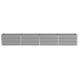 Fioriera Grigio chiaro 320 x 80 x 45 cm Acciaio