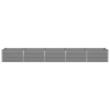 Fioriera Grigio chiaro 400 x 80 x 45 cm Acciaio
