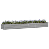 Fioriera Grigio chiaro 480 x 80 x 45 cm Acciaio