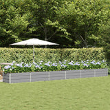 Fioriera Grigio chiaro 600 x 80 x 45 cm Acciaio