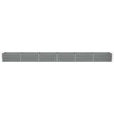 Fioriera Grigio chiaro 600 x 80 x 45 cm Acciaio