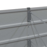 Fioriera Grigio chiaro 290 x 50 x 45 cm Acciaio zincato
